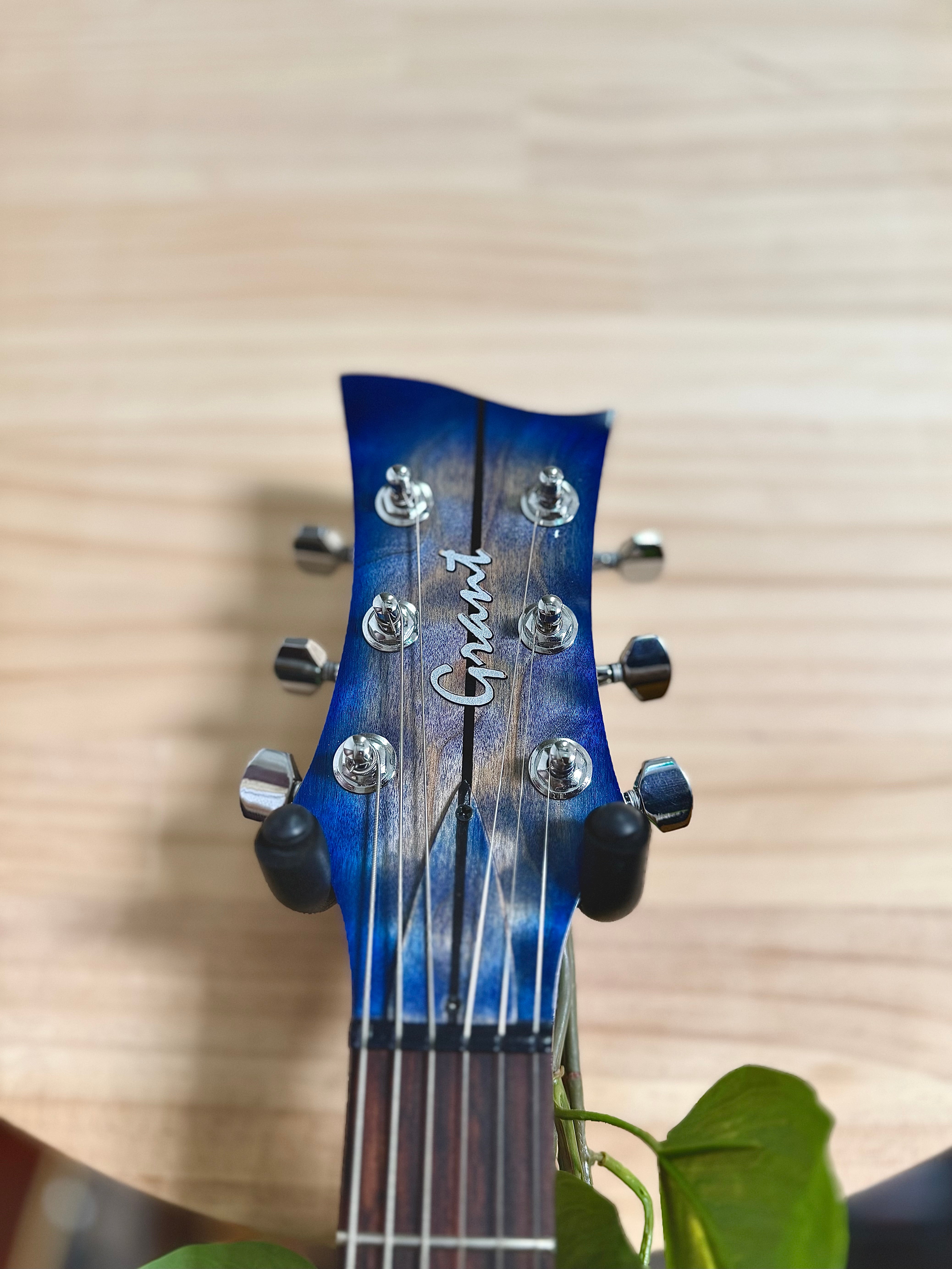 Grant | Double Cut | Blue Quilted Maple Top | Seymour Duncan Pickups | Made in Australia 🇦🇺 Grant | Double Cut | Blue Quilted Maple Top | Seymour Duncan Pickups | Made in Australia 🇦🇺